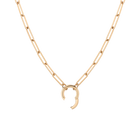 Paperclip Chain Charm Necklace