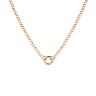 Curb Chain Charm Necklace