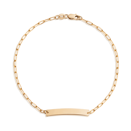 Baby ID Paperclip Chain Bracelet
