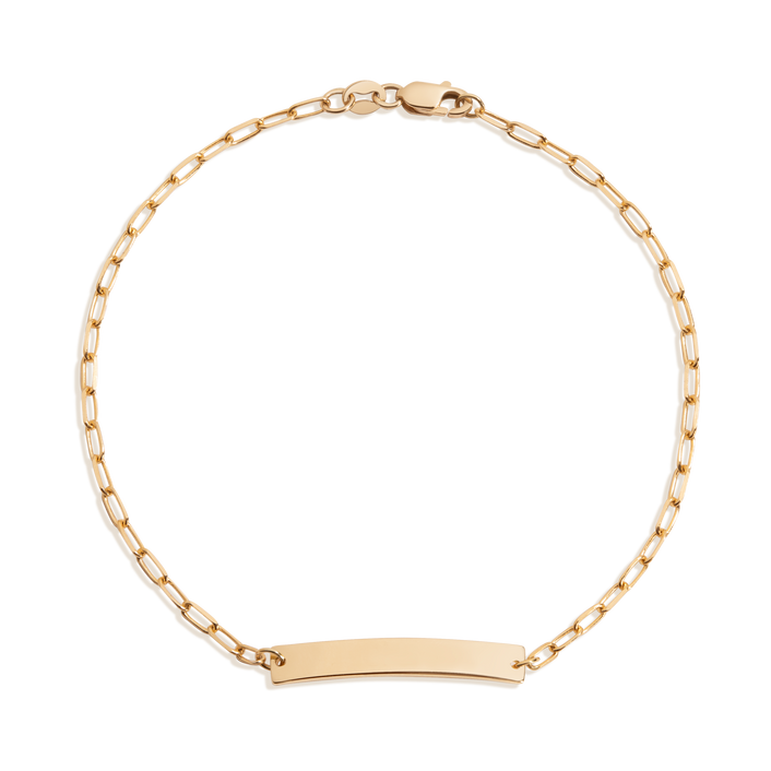 Baby ID Paperclip Chain Bracelet