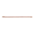 Lab Grown Sunstone Baguette Tennis Bracelet