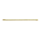 Lab Grown Green Peridot Baguette Tennis Bracelet