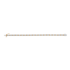 Mini Lab Grown White Sapphire X Tennis Bracelet