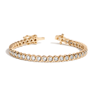 Lab Grown White Sapphire S Estate Tennis Bracelet