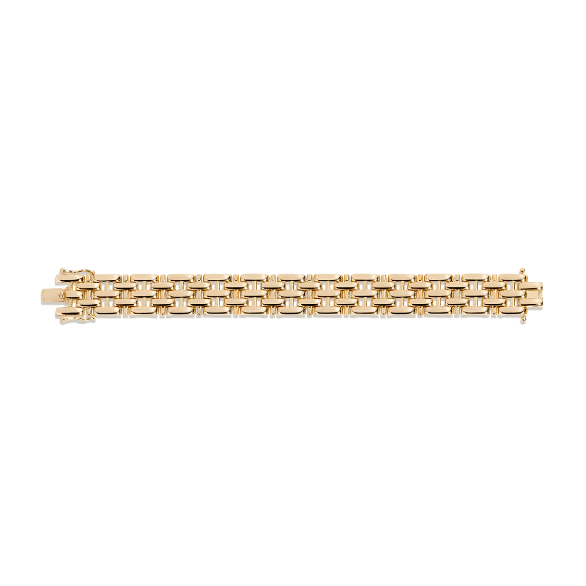 Panther Chain Link Bracelet Vermeil Yellow Gold 6in 6.5in 7in 7.5in