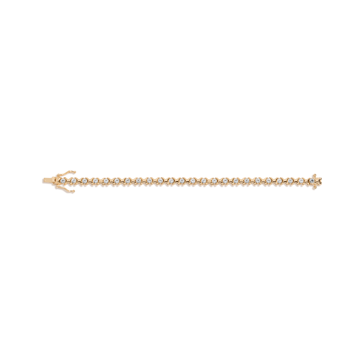 Bold Lab Grown White Sapphire Vintage X Tennis Bracelet Vermeil Yellow Gold 6in 6.5in 7in 7.5in