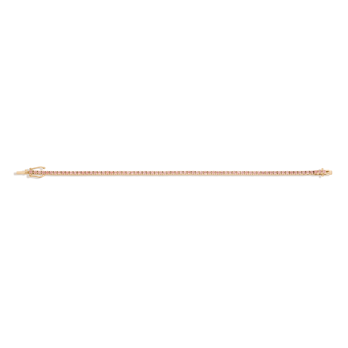 Lab Grown Pink Diamond Solitaire Necklace Silver 14k 6in 6.5in 7in Yellow Gold
