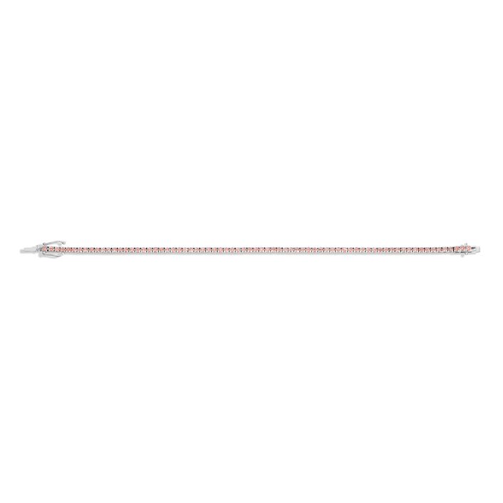 Lab Grown Pink Diamond Solitaire Necklace Silver 14k 6in 6.5in 7in White Gold