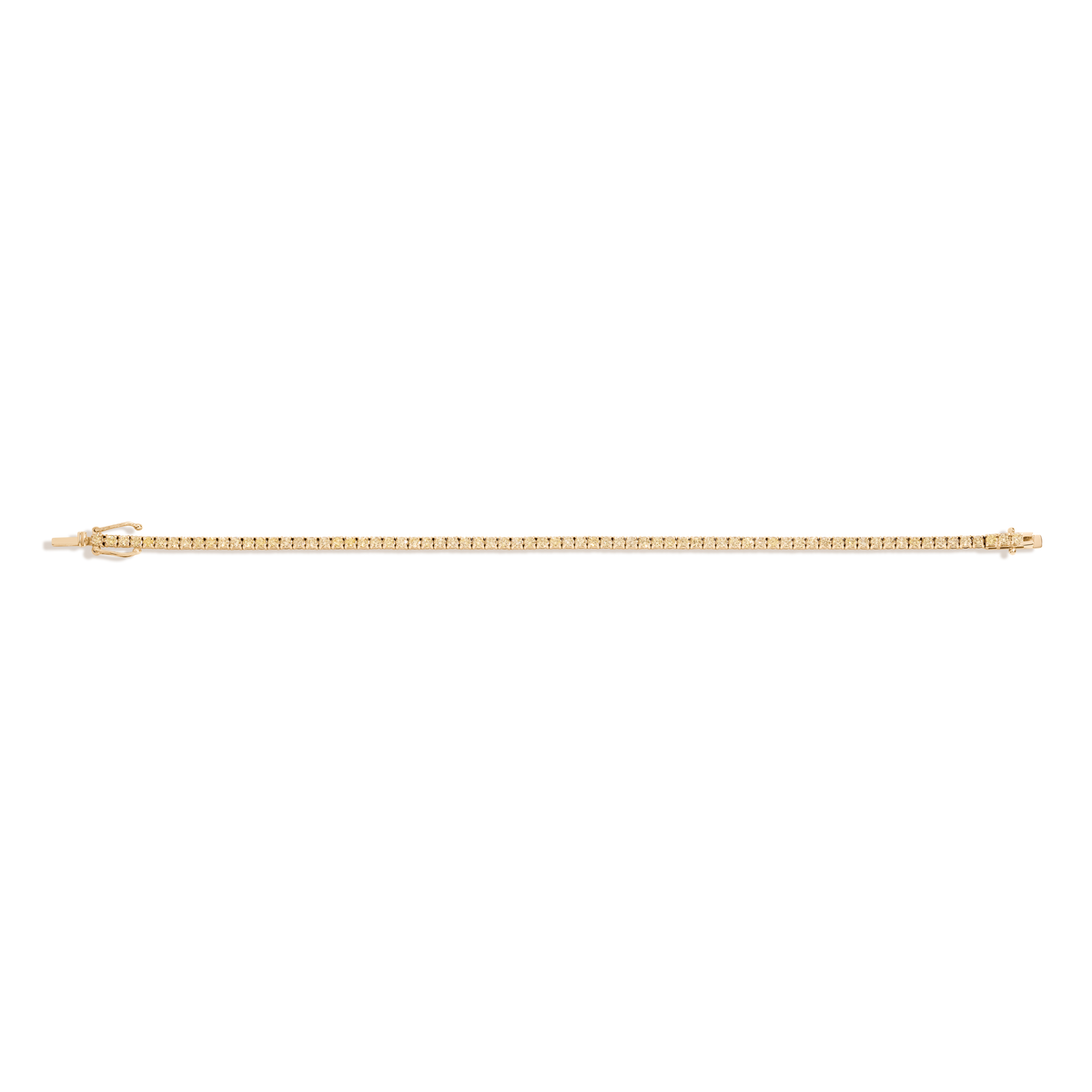 Lab Grown Yellow Diamond Tennis Bracelet Silver 14k 6in 6.5in 7in Yellow Gold 