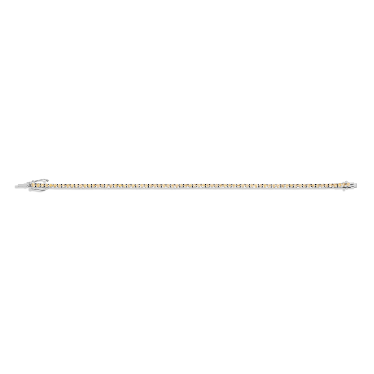 Lab Grown Yellow Diamond Tennis Bracelet