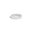 Radiant Lab Grown Diamond Semi-Bezel Eternity Ring