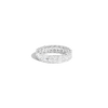 Radiant Lab Grown Diamond Semi-Bezel Eternity Ring 14k 18k White Gold First
