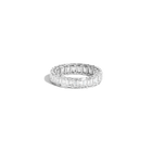Emerald Lab Grown Diamond Semi-Bezel Eternity Ring