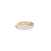 Two-in-One Lab Grown Diamond Semi-Bezel Eternity Ring 14k 18k Yellow Gold First