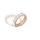 Two-in-One Lab Grown Diamond Semi-Bezel Eternity Ring
