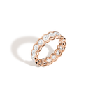 Round Lab Grown Diamond Semi-Bezel Eternity Ring