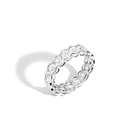 Round Lab Grown Diamond Semi-Bezel Eternity Ring