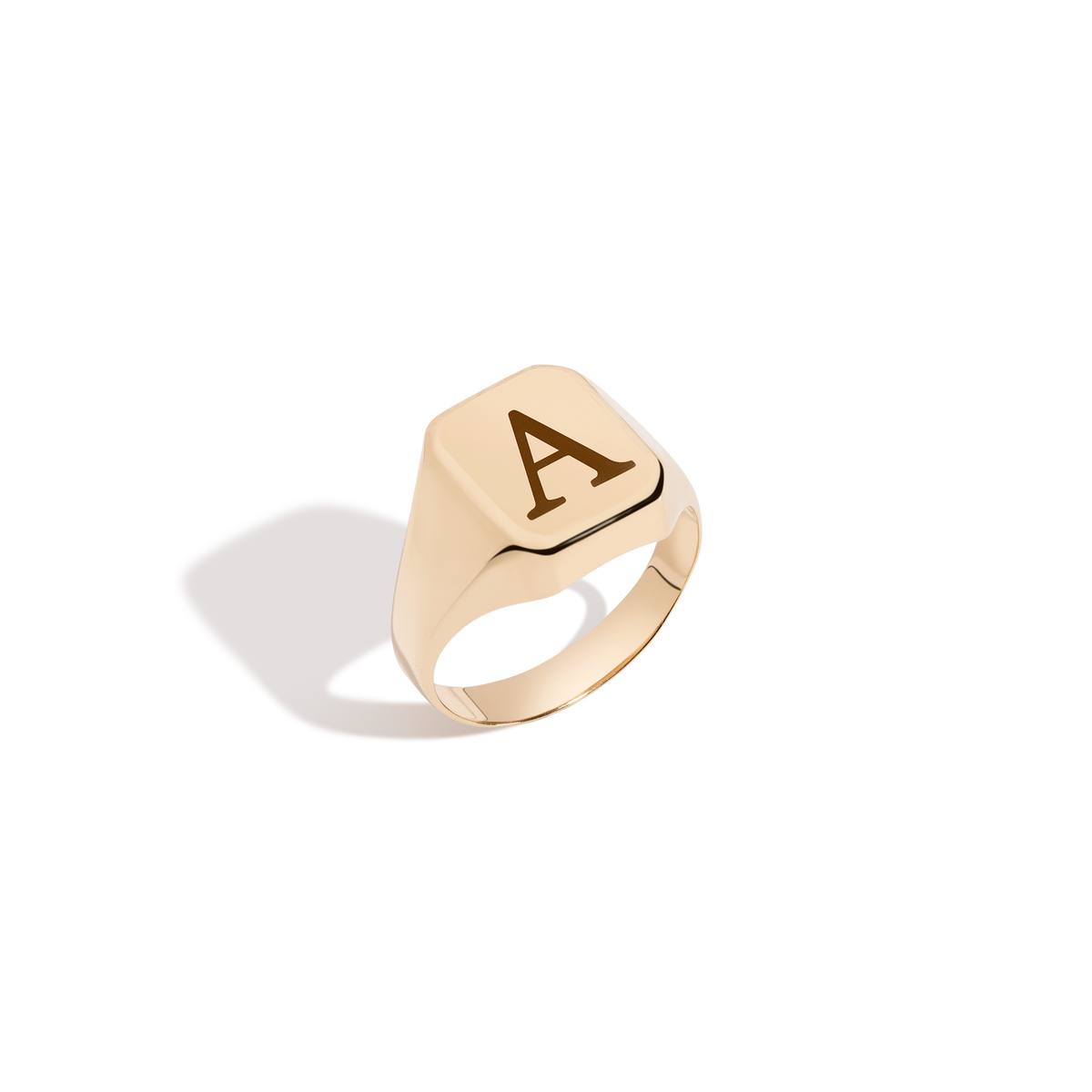 Square Signet Ring 14k Yellow Gold