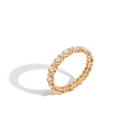 Lab Grown White Sapphire X Estate Eternity Ring