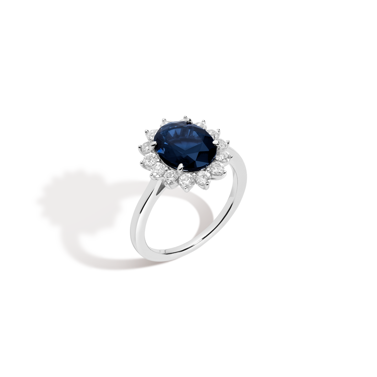 The Diana Ring Vermeil White Gold