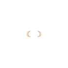 Gold Moon Stud Earrings