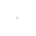 Gold Moon Stud Earrings