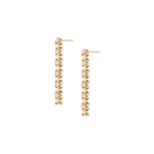 Bold Lab Grown White Sapphire X Estate Tennis Earrings