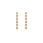 Bold Lab Grown White Sapphire X Estate Tennis Earrings