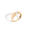 Chunky Lab Grown Diamond Emerald Ring