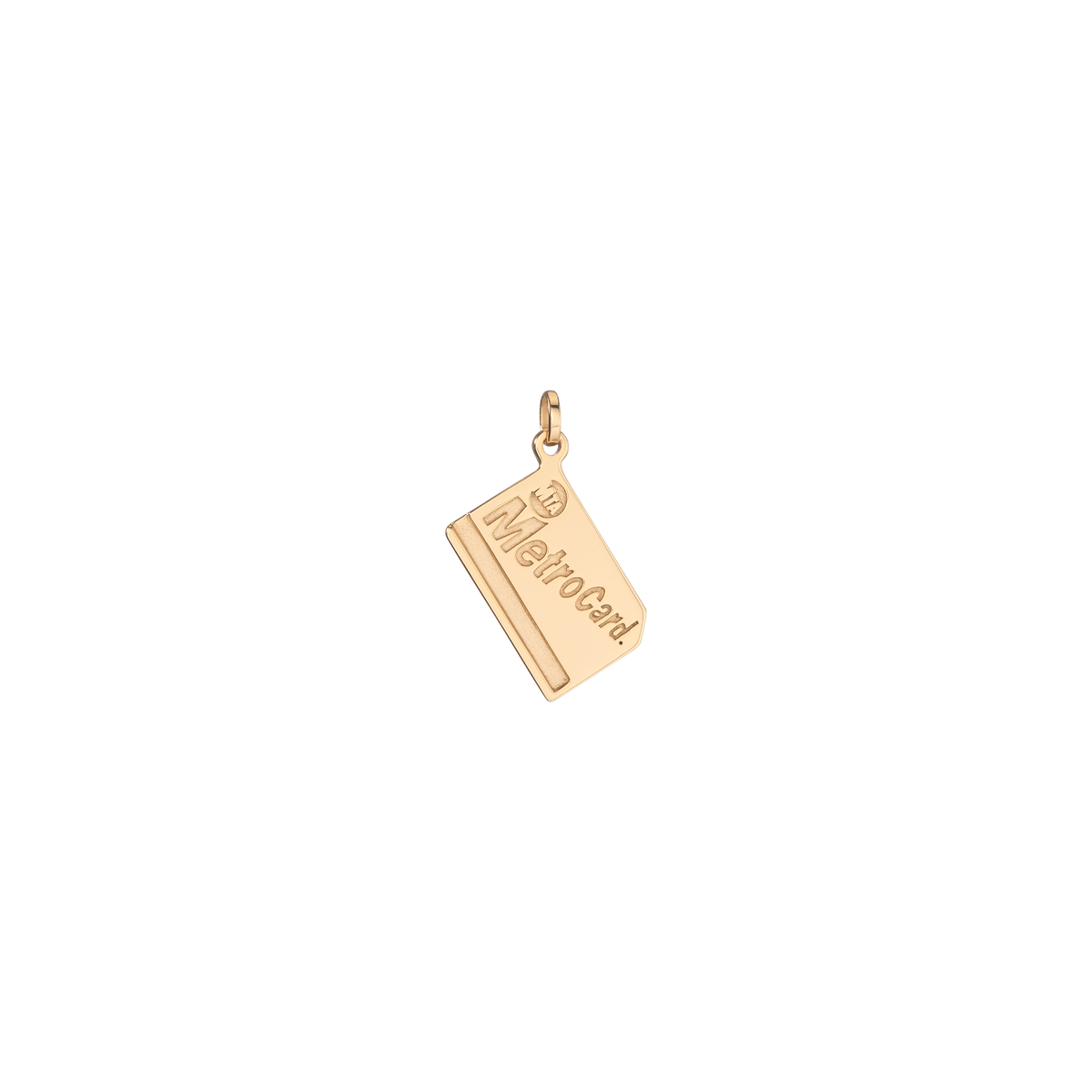 Metro Card Charm Vermeil Yellow Gold First