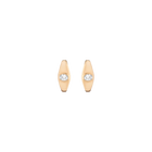 Chunky Lab Grown Diamond Oval Huggie Earrings