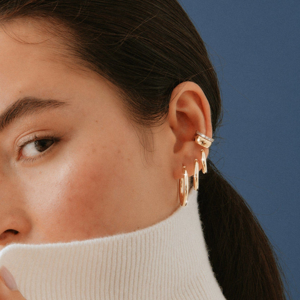 Gold Hoop Earrings - 3mm