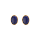 Vintage Lapis Lazuli Gold Earrings