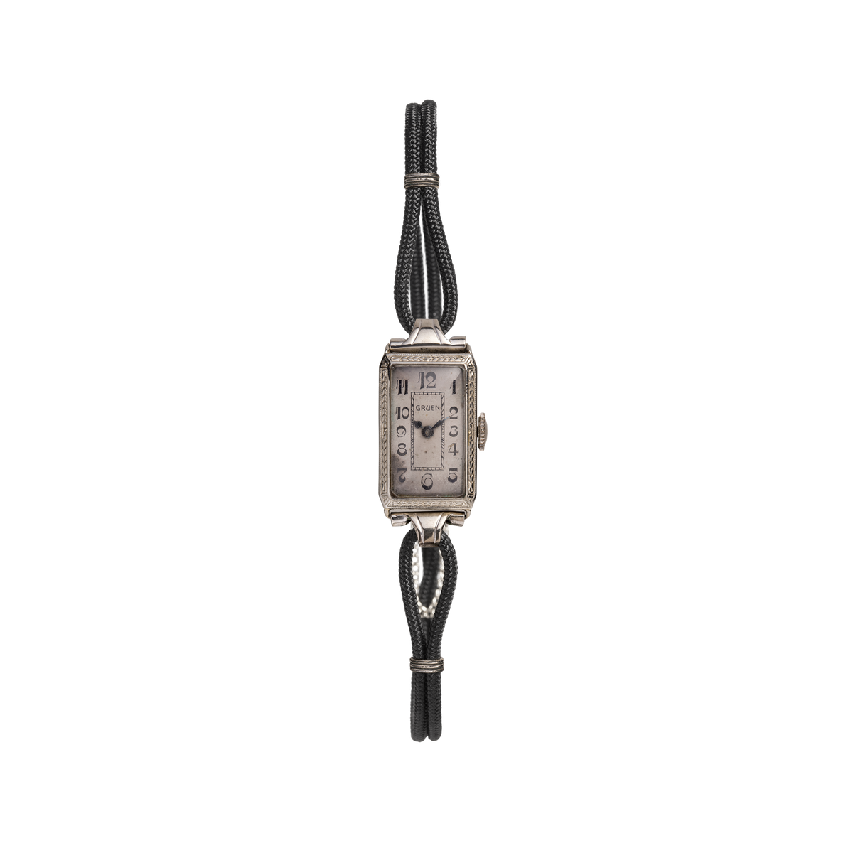 Vintage Gruen Cocktail Watch 14k White Gold 5.5in 6in 6.5in First