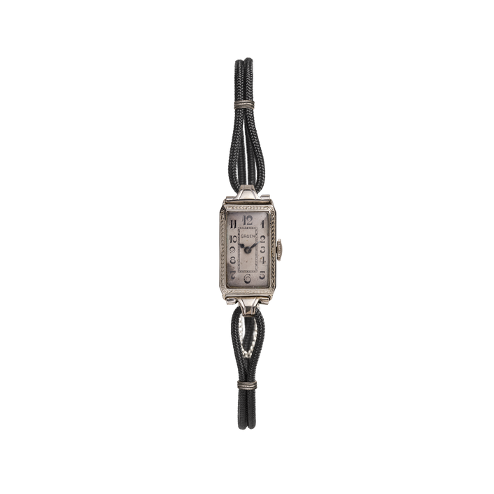 Vintage Gruen Cocktail Watch 14k White Gold 5.5in 6in 6.5in First