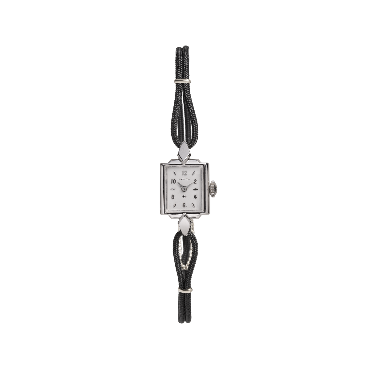Vintage Hamilton Rectangular Cocktail Watch Gold Filled White Gold 5.5in 6in 6.5in 7in 7.25in First