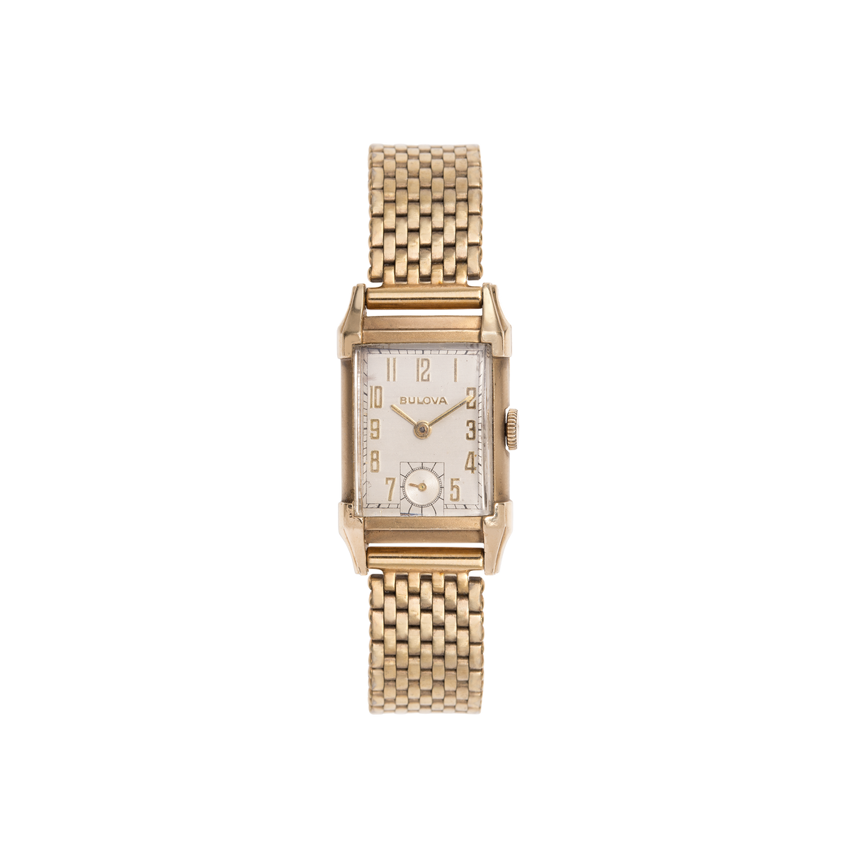 Vintage Bulova Art Deco Watch Gold Filled Yellow Gold 5.75in 6.5in 7in 7.5in First