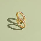 Lab Grown White Sapphire Eternity Ring