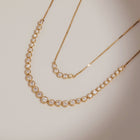 Graduated Lab Grown Diamond Bezel Necklace