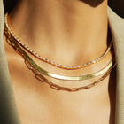 Lab Grown White Sapphire Horizontal Baguette Tennis Necklace