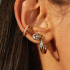 Silver Knot Stud Earrings