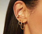 Thin Twisted Hoop Earrings