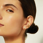 Pearl Toi et Moi Earrings  - Red Garnet