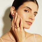 Oval Gemstone Solitaire Stud Earrings