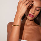 Classic Gold Hinged Bracelet