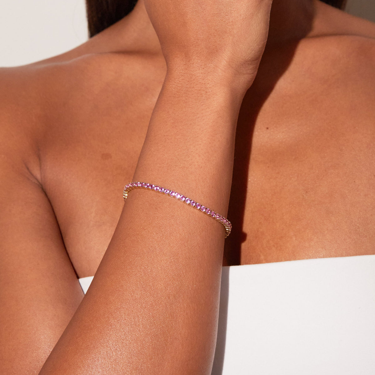 Pink Sapphire store Bracelet