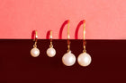 Pearl Hoop Earrings