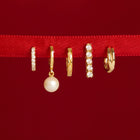 Quilted Gold Huggies