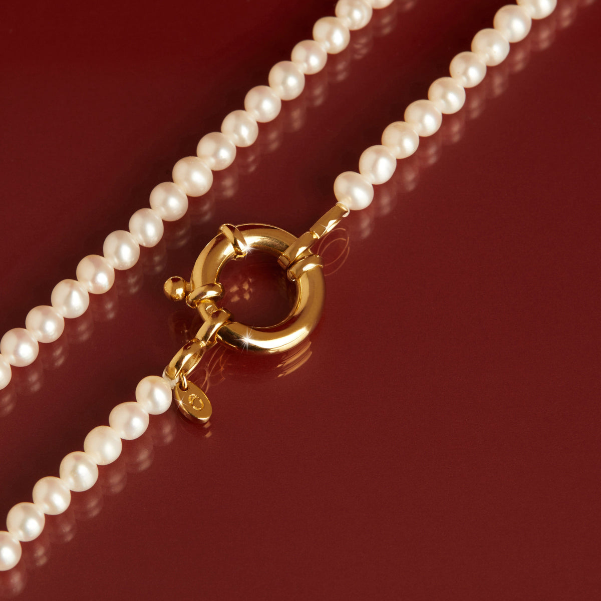 Aurate New York Organic Pearl Drop Pendant, 18K Rose Gold