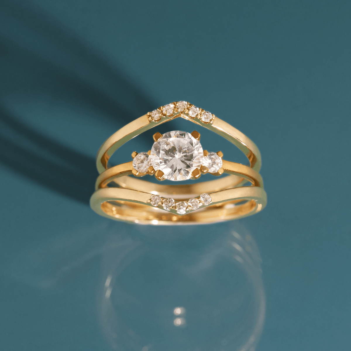 Diamond Brooklyn Bridge Ring